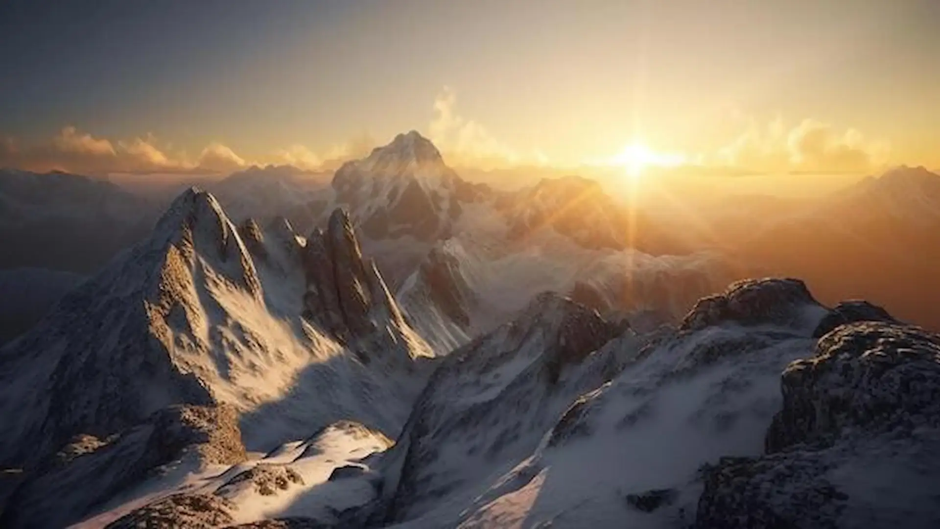 Himalayan sunrise — yoga retreat setting
