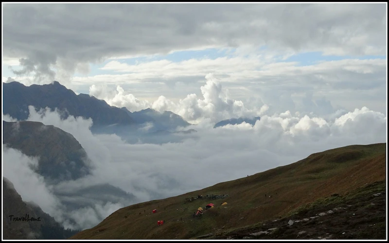 High altitude terrain on the Roopkund trail above Bedni Bugyal