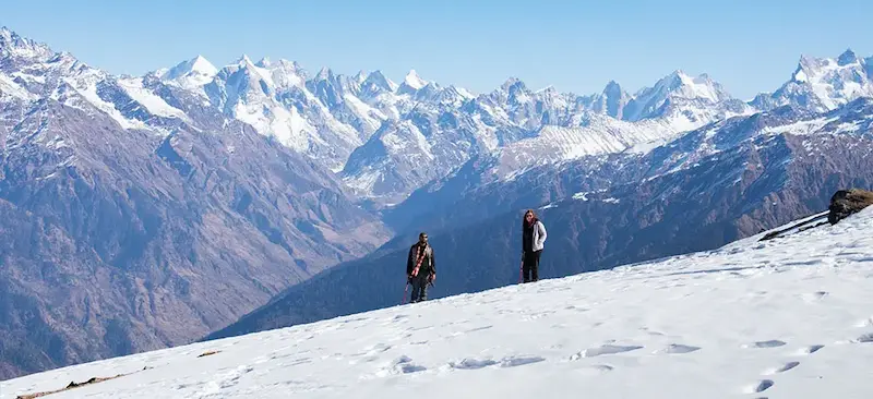Kedarkantha summit snow trail