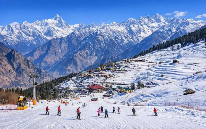 Descent through the pristine alpine meadows of Gorson Bugyal