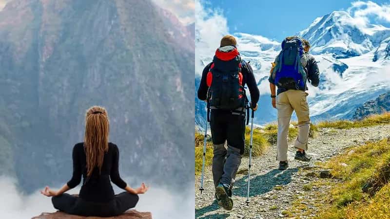 Mountain path at sunrise — choosing your own direction on a private custom retreat in the Himalayas