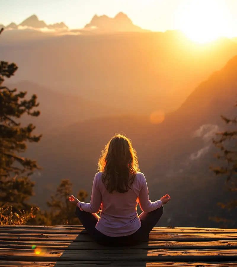 Deep rest after a sound bath — the stillness that follows vibrational healing at a mountain retreat