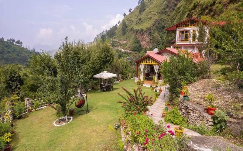 Weekend retreat mountain landscape in Chakrata