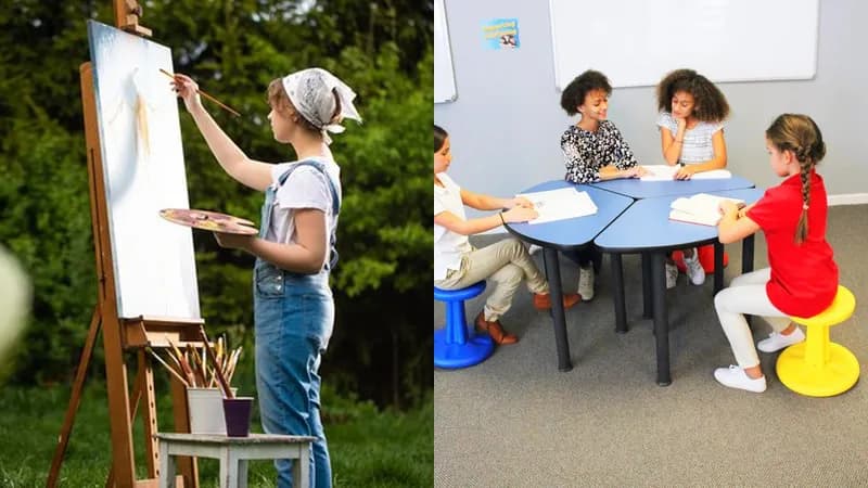 Art retreat vs art class comparison