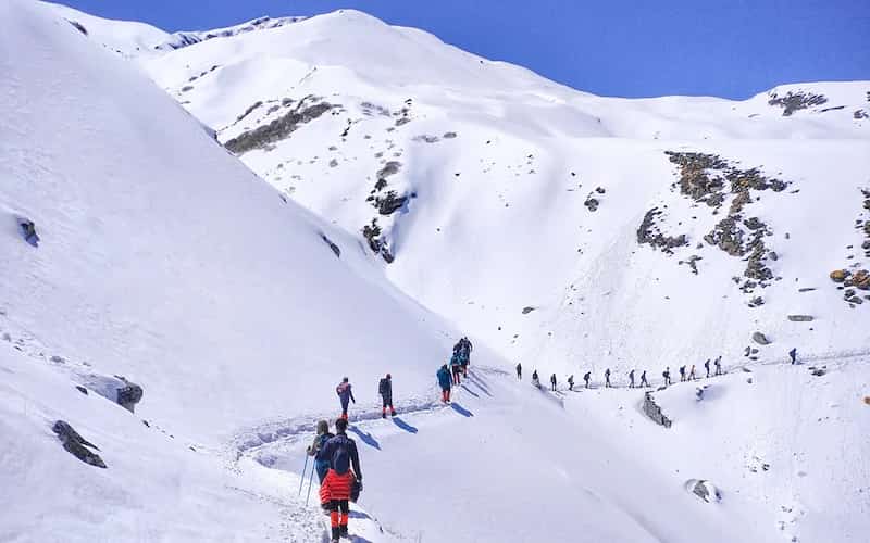 High altitude camping at Khullara under the stars